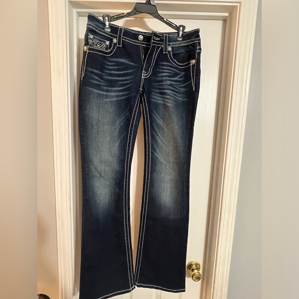 🌸👖💖EUC Miss Me Womens Sz 29 Mid Rise BootcutDenim Jeans